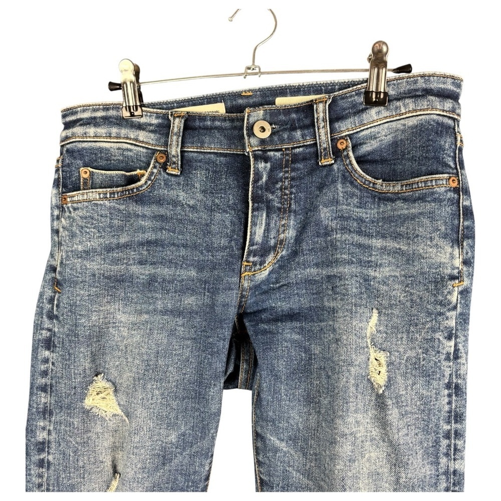 EUC Pilcro and the Letterpress Women’s Mid-rise Distressed Cropped Jeans Sz 26 - Picture 5 of 13